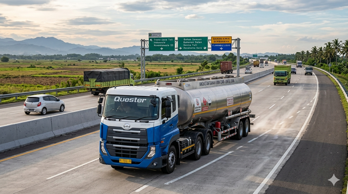 Manajemen Risiko Pengiriman Barang Muatan Berbahaya Menggunakan Truk Heavy Duty